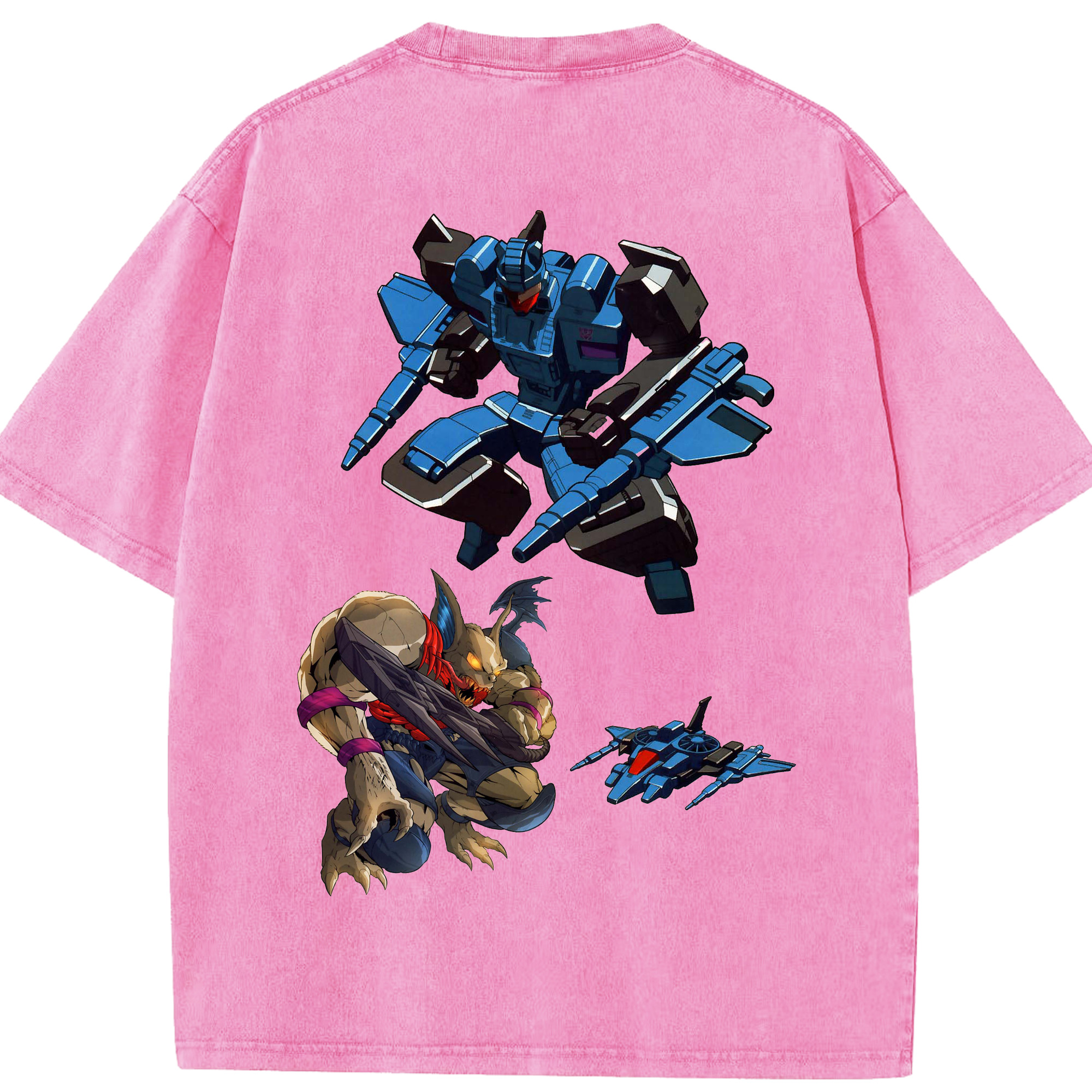 （画像用）  綿100% ヴィンテージ風 半袖Tシャツ（背面プリント）
